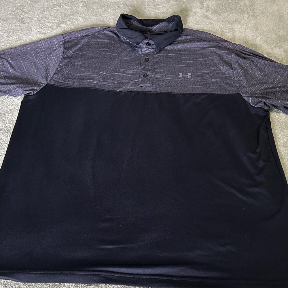 Under Armour Men's Polo Shirt in Black and Gray